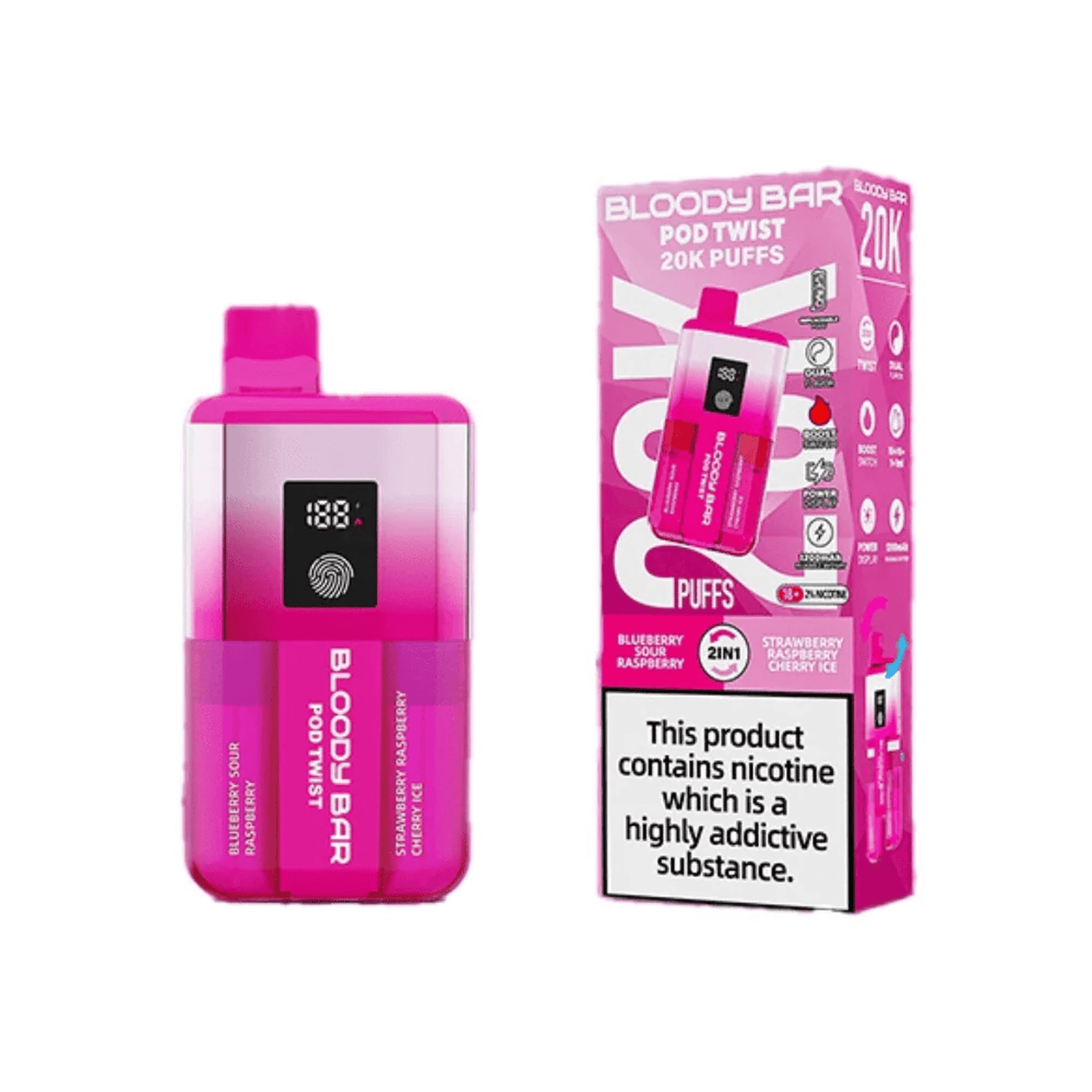 Bloody Bar Pod Twist 20K Prefilled Pod Kit | Box of 5