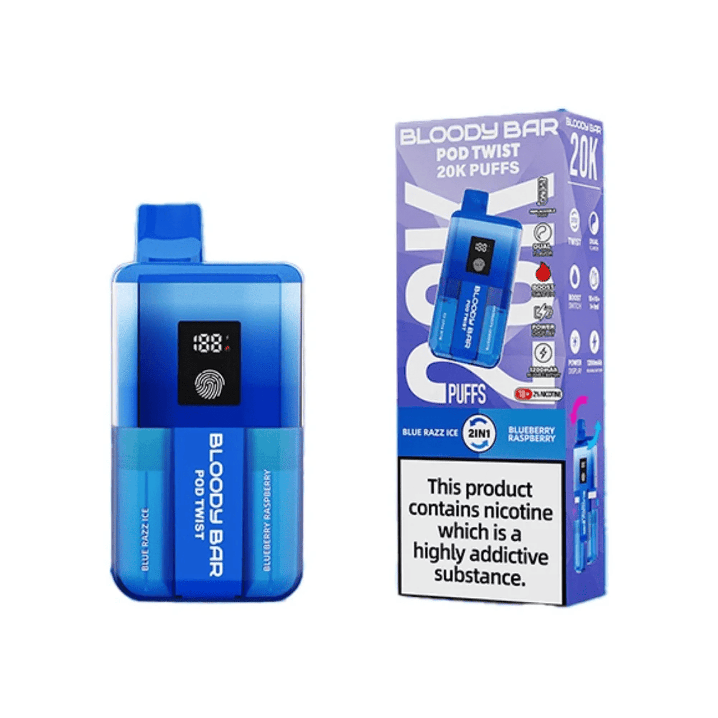 Bloody Bar Pod Twist 20K Prefilled Pod Kit | Box of 5