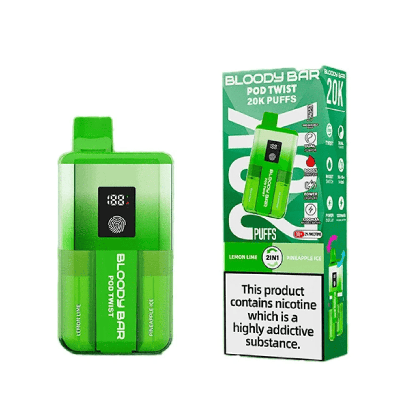 Bloody Bar Pod Twist 20K Prefilled Pod Kit | Box of 5