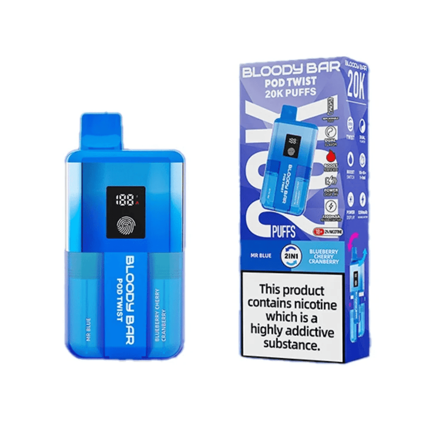 Bloody Bar Pod Twist 20K Prefilled Pod Kit | Box of 5
