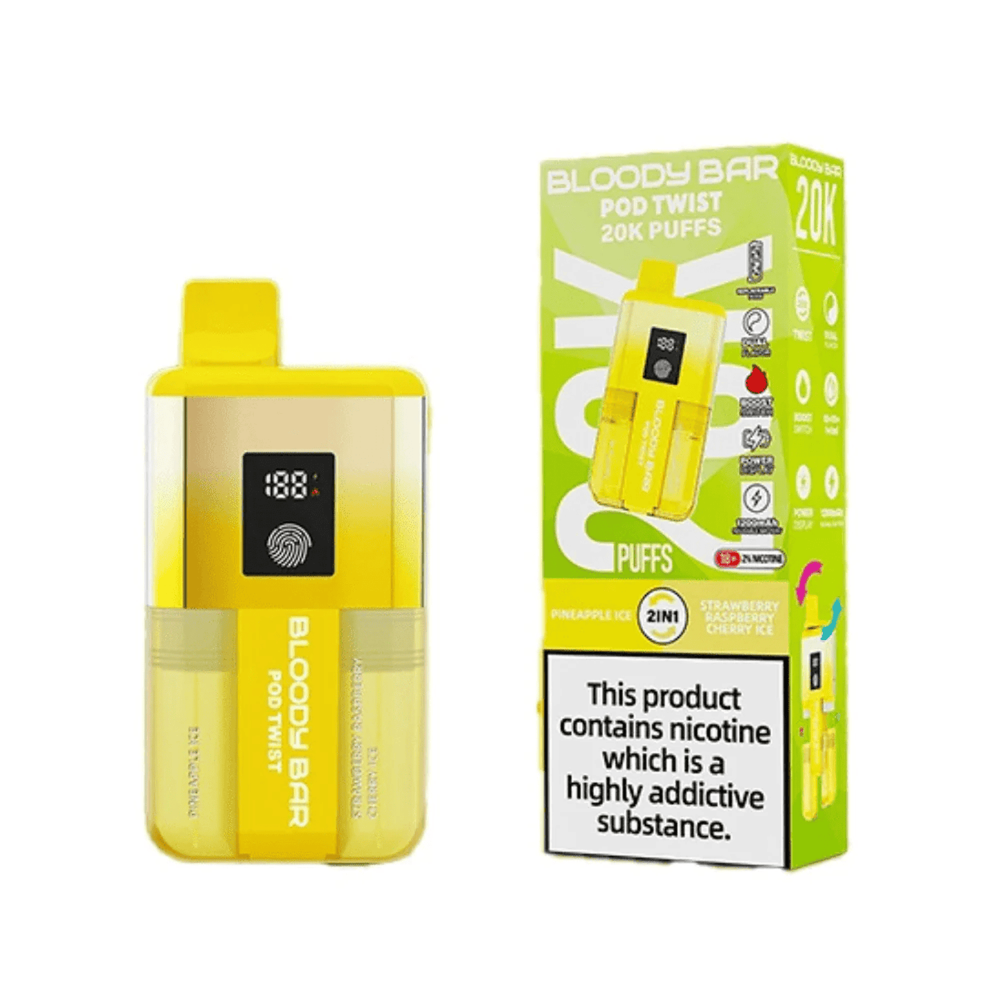 Bloody Bar Pod Twist 20K Prefilled Pod Kit | Box of 5