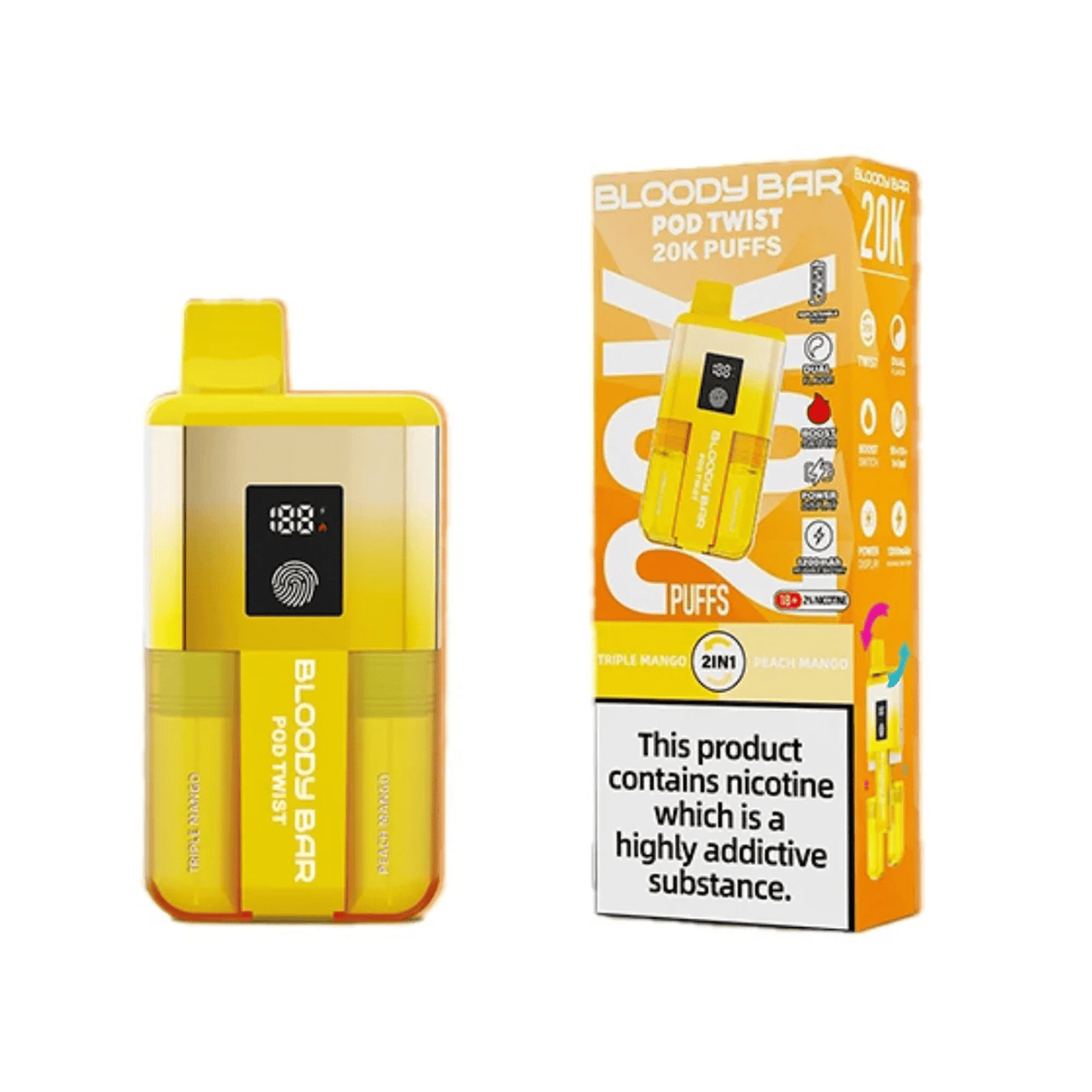 Bloody Bar Pod Twist 20K Prefilled Pod Kit | Box of 5
