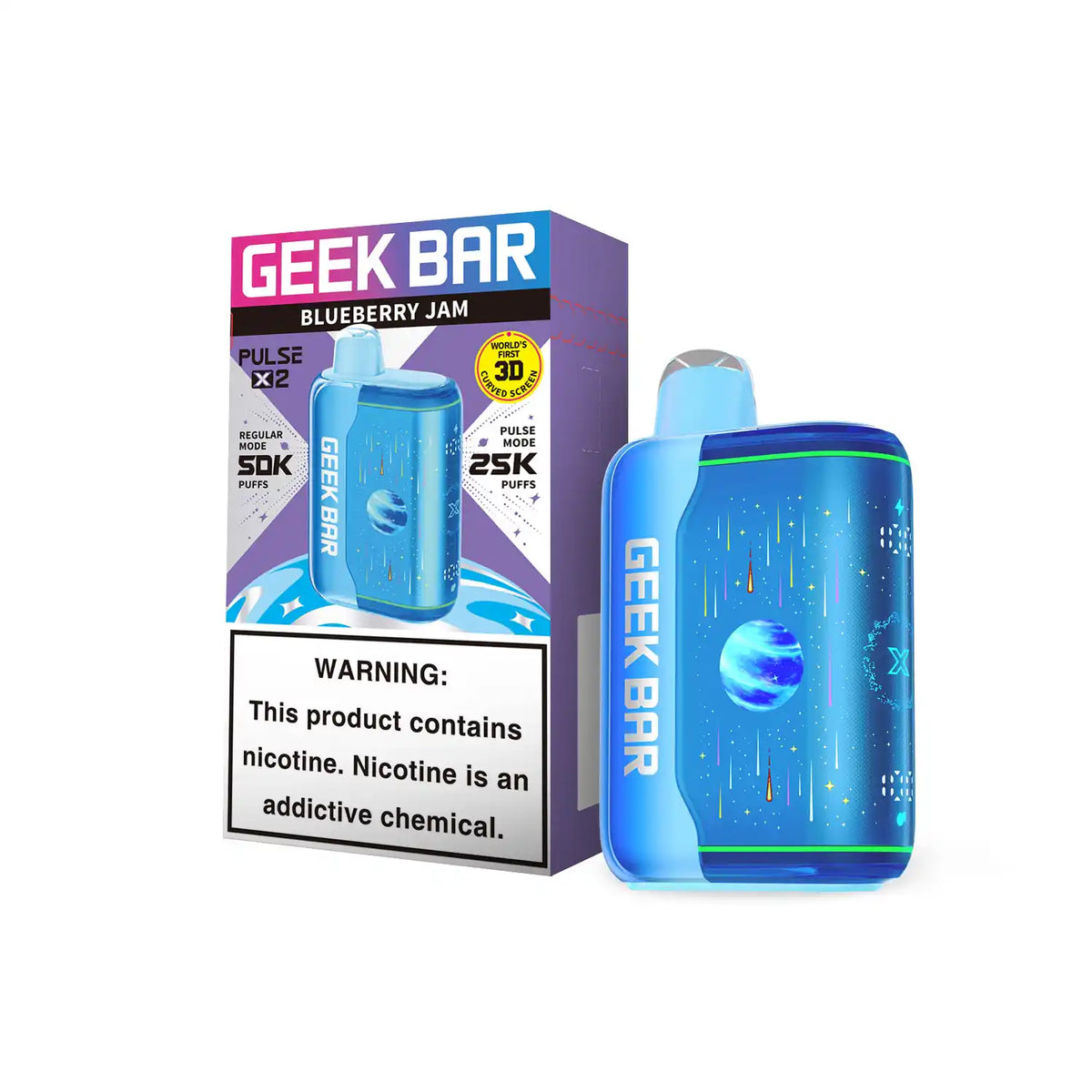 Blueberry Jam - Geek Bar Pulse X 2 50k Disposable Vape