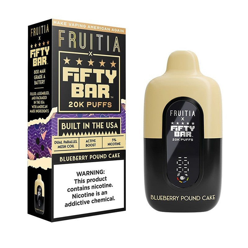Fruitia X Fifty Bar 20K Einweg-E-Zigarette 18ml 5%