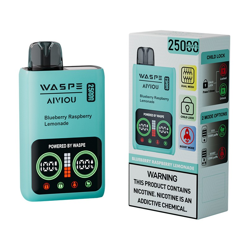 WASPE  Aiviou 25000 Puffs Disposable Vape 650mah 25ml 10 Flavors