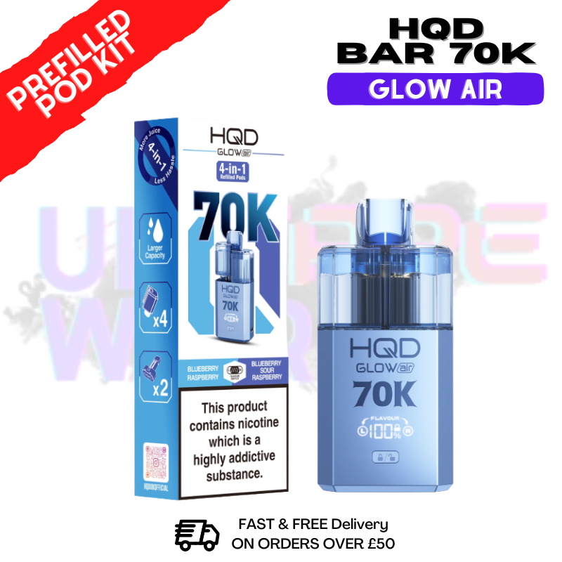 HQD 70K Glow Air 70000 Puffs Prefilled Pod Kit