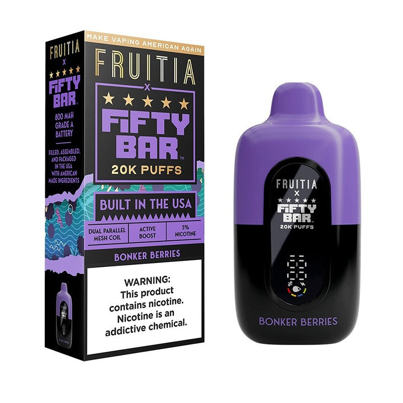 Fruitia X Fifty Bar 20K Einweg-E-Zigarette 18ml 5%