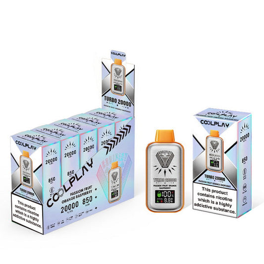 Packung mit 5 Coolplay Turbo 20000 Vape
