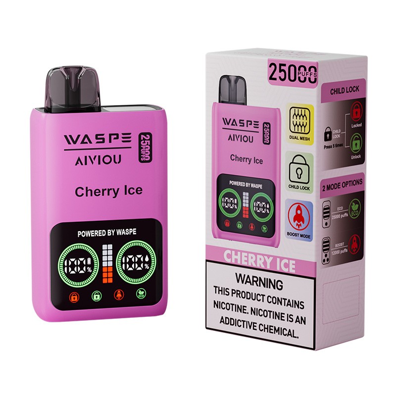 WASPE  Aiviou 25000 Puffs Disposable Vape 650mah 25ml 10 Flavors