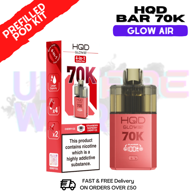 HQD 70K Glow Air 70000 Puffs Prefilled Pod Kit