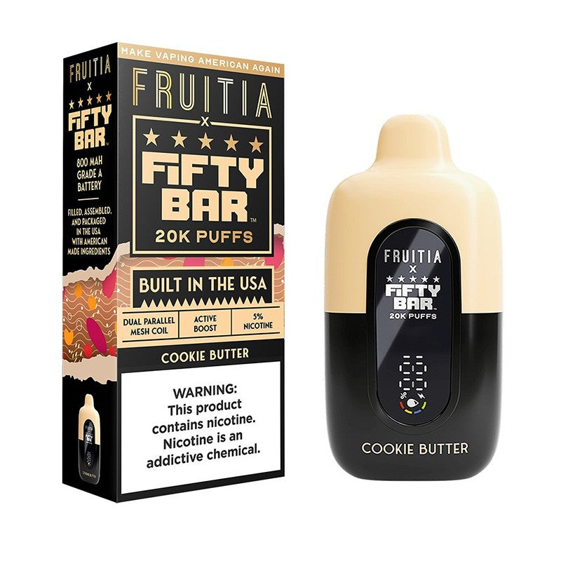 Fruitia X Fifty Bar 20K Disposable Vape 18ml 5%