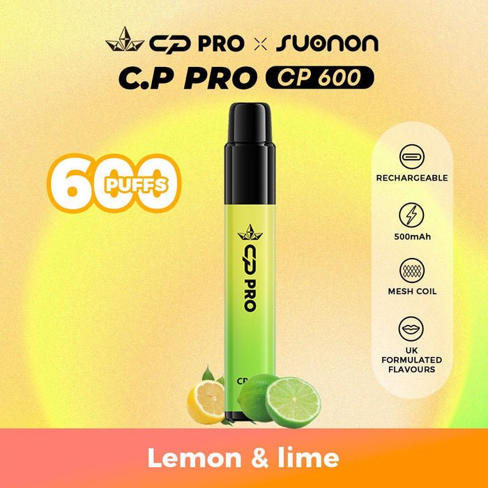 CP Pro 600 Puff Prefilled Pod Vape Kit - Box of 10