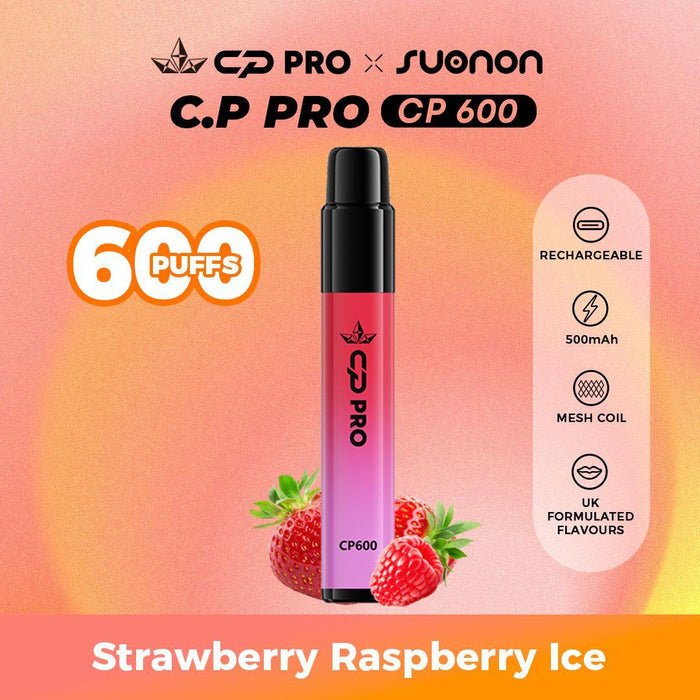 CP Pro 600 Puff Prefilled Pod Vape Kit - Box of 10