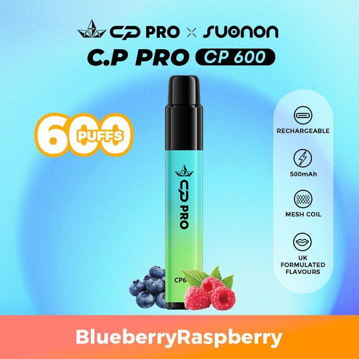 CP Pro 600 Puff Prefilled Pod Vape Kit - Box of 10