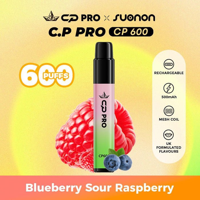 CP Pro 600 Puff Prefilled Pod Vape Kit - Box of 10