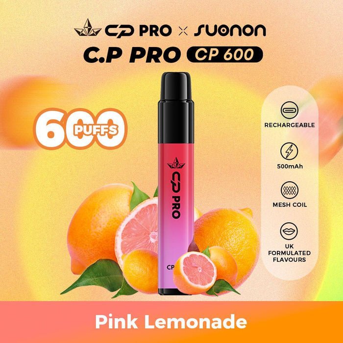 CP Pro 600 Puff Prefilled Pod Vape Kit - Box of 10