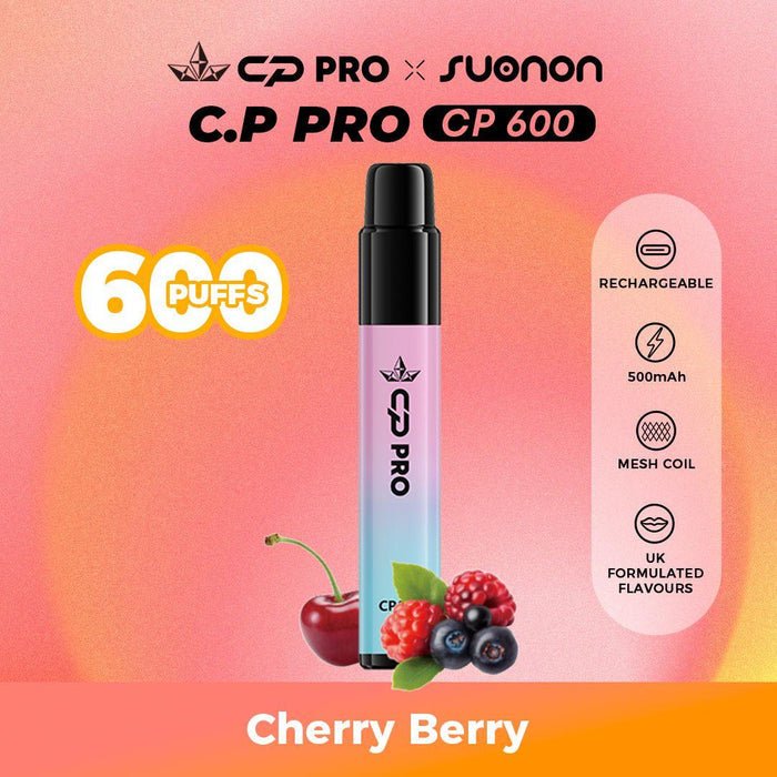 CP Pro 600 Puff Prefilled Pod Vape Kit - Box of 10