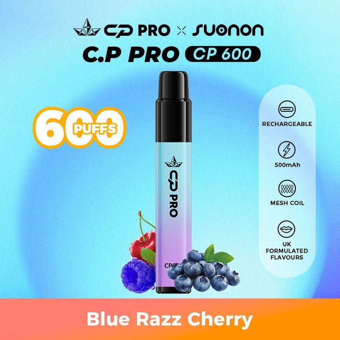 CP Pro 600 Puff Prefilled Pod Vape Kit - Box of 10