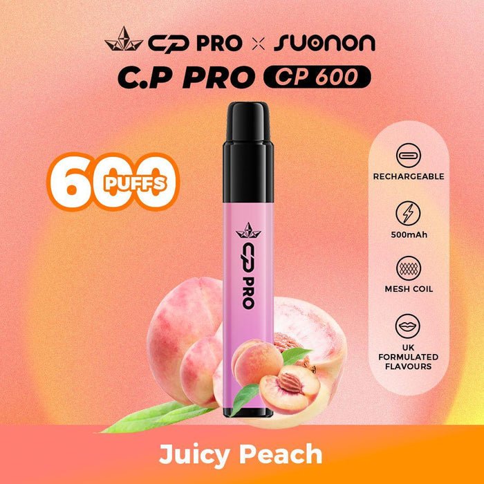 CP Pro 600 Puff Prefilled Pod Vape Kit - Box of 10