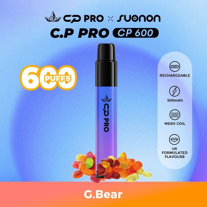 CP Pro 600 Puff Prefilled Pod Vape Kit - Box of 10