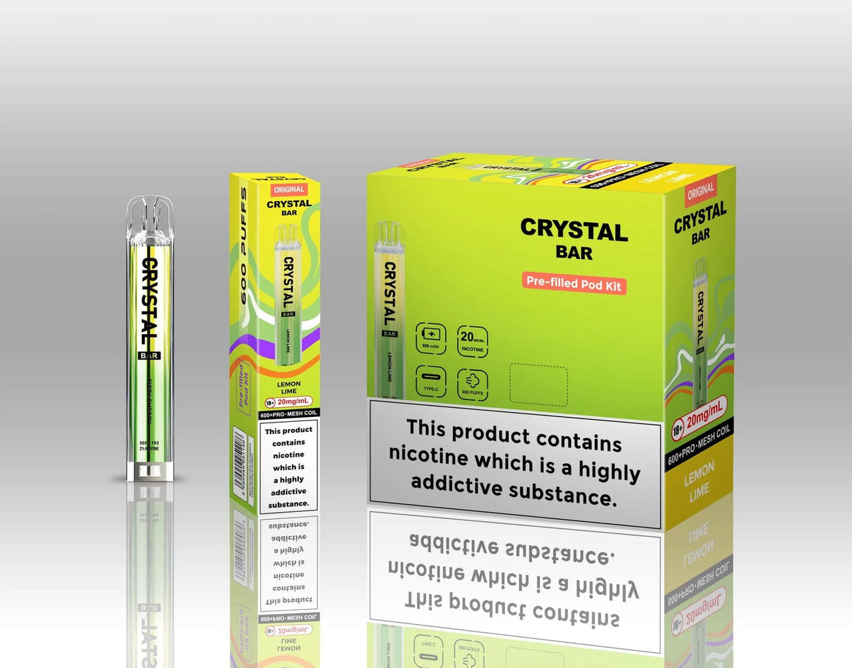 Crystal Bar Original 600 Prefilled Pod Kit | Pack of 10