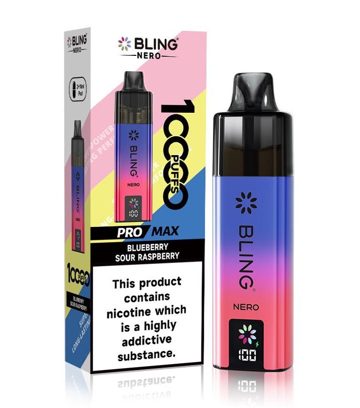 Crystal Bling Nero 10k Prefilled Pod Vape Kit - Box of 5