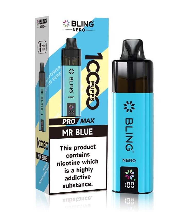 Crystal Bling Nero 10k Prefilled Pod Vape Kit - Box of 5