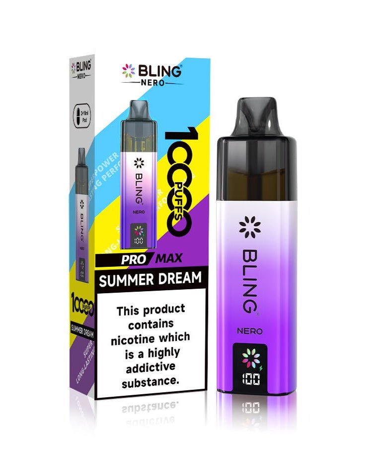 Crystal Bling Nero 10k Prefilled Pod Vape Kit - Box of 5