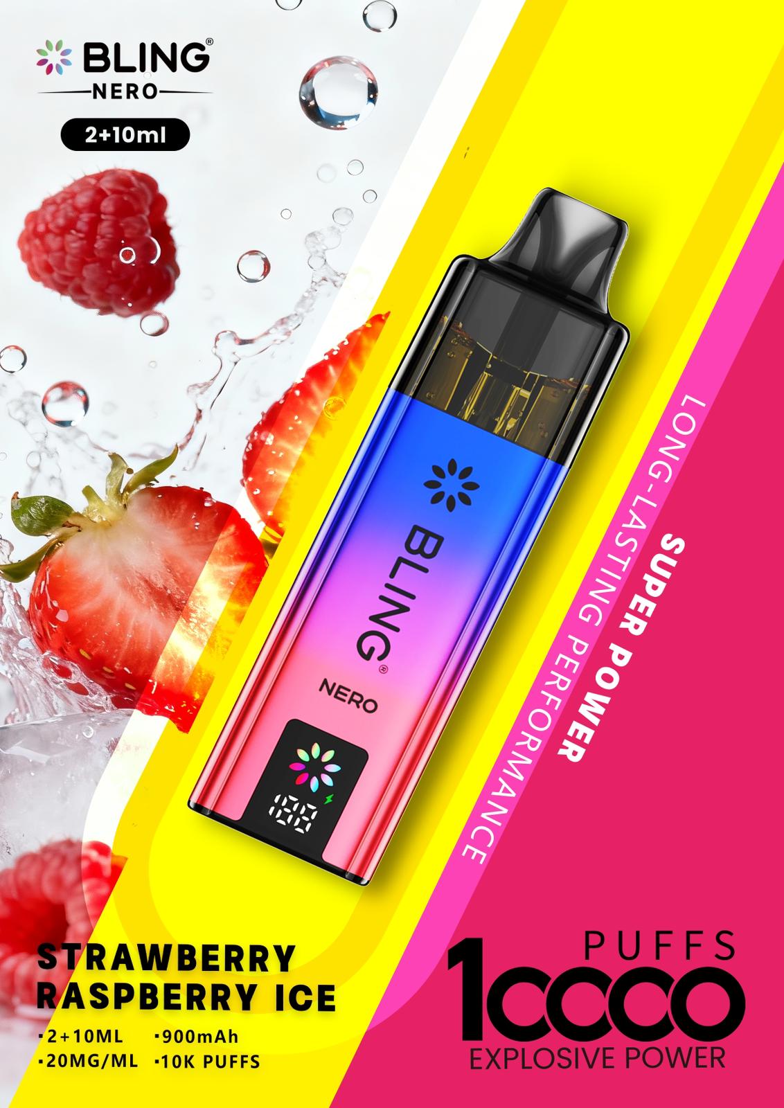 Crystal Bling Nero 10k Prefilled Pod Vape Kit - Box of 5