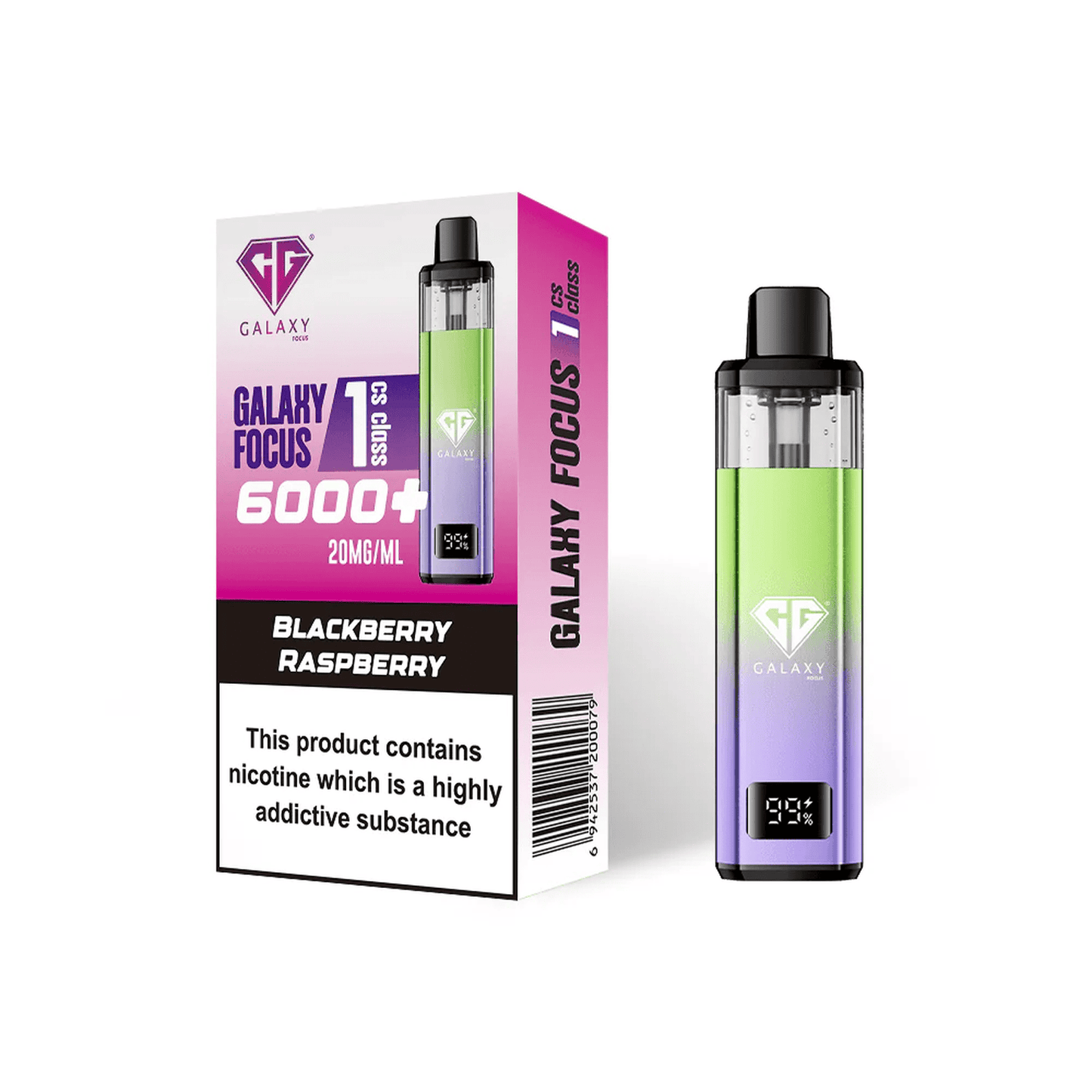 Crystal Galaxy Focus 6000 Prefilled Pod Vape Kit - Box of 5