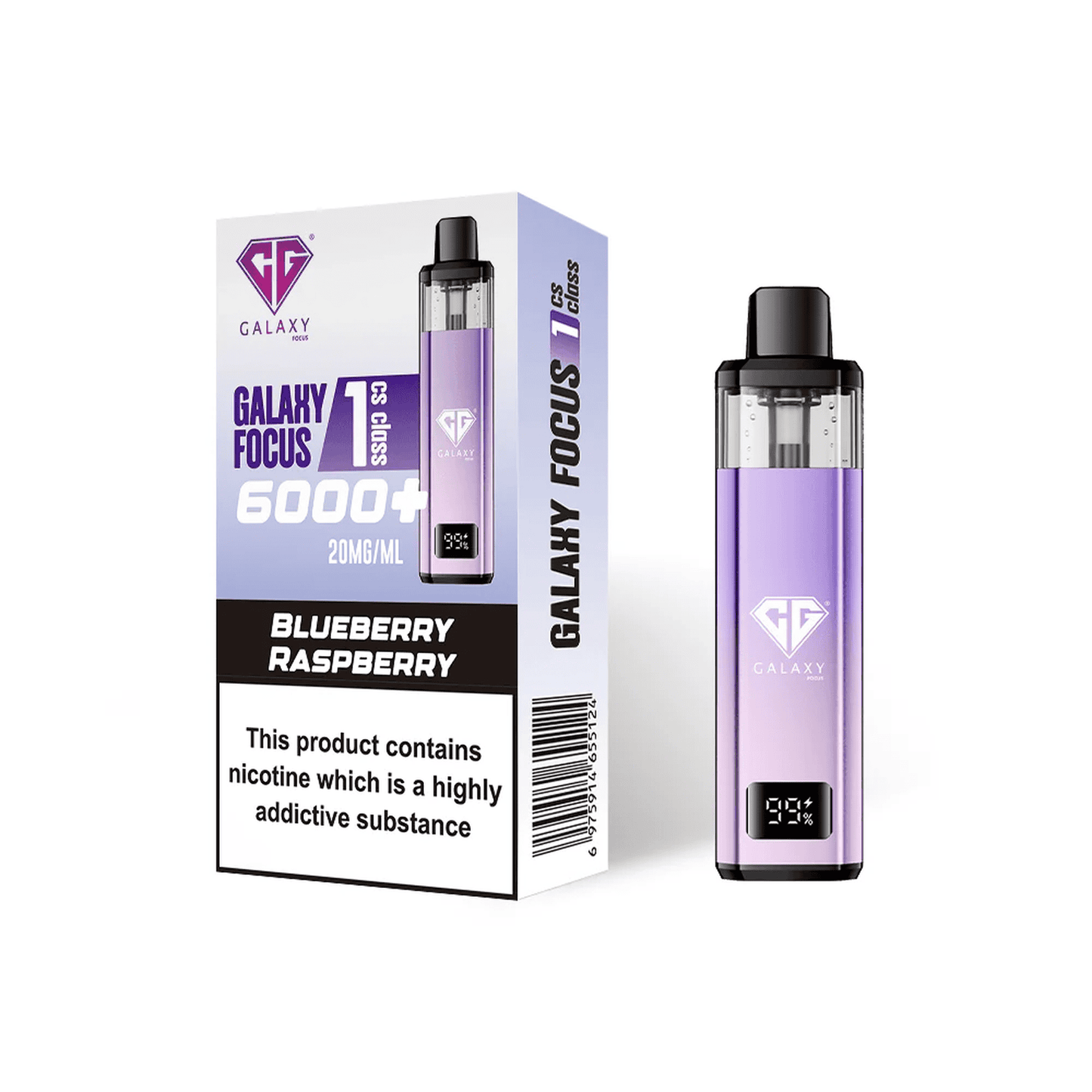 Crystal Galaxy Focus 6000 Prefilled Pod Vape Kit - Box of 5