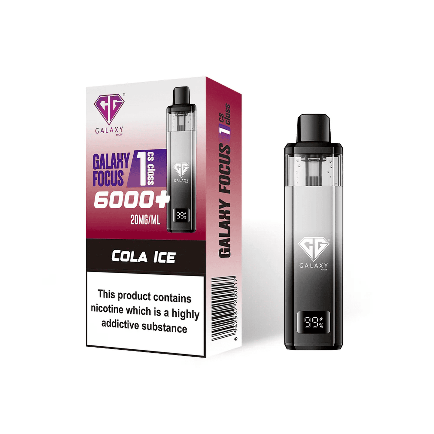 Crystal Galaxy Focus 6000 Prefilled Pod Vape Kit - Box of 5