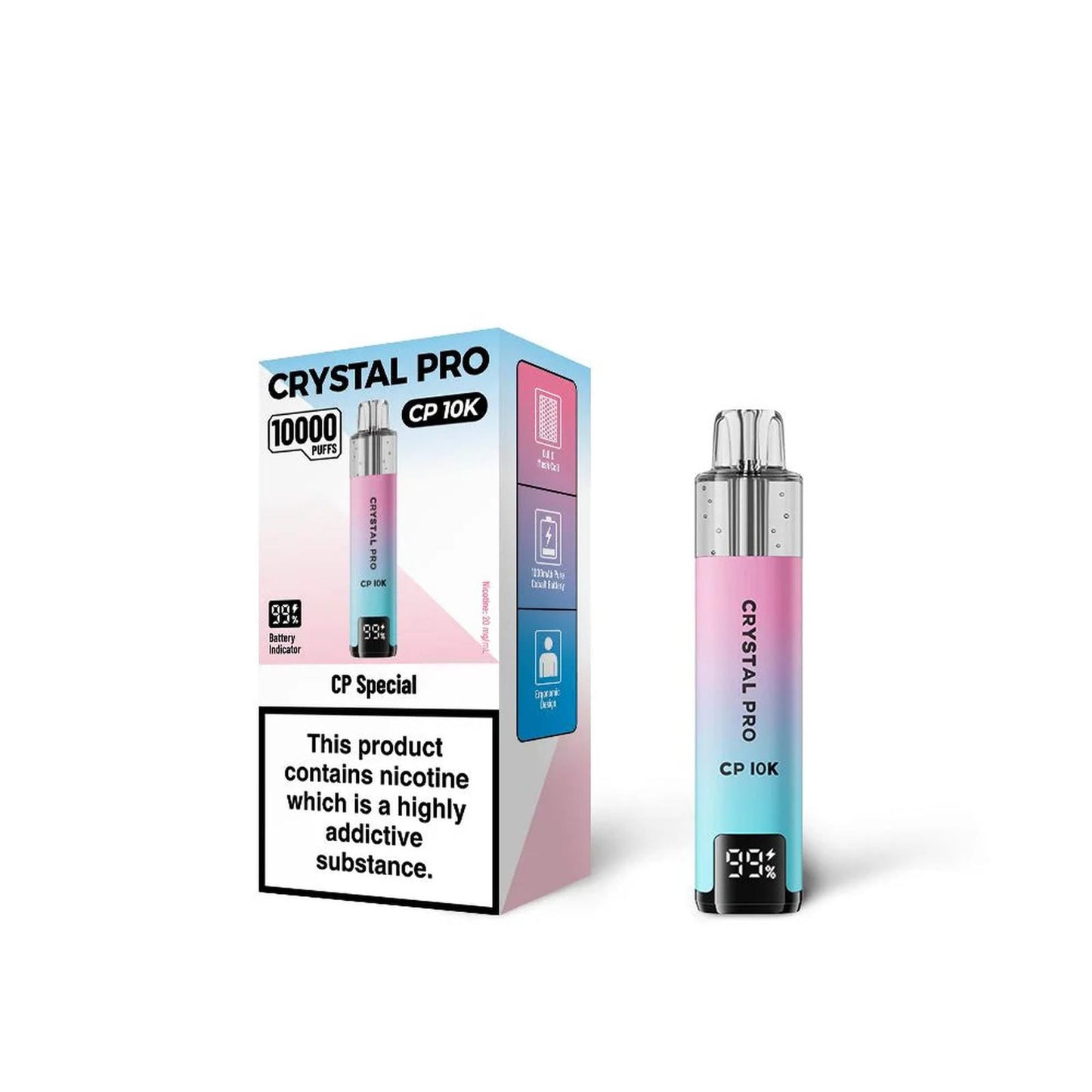 Crystal Pro 10000 (CP10K) Prefilled Pod Kit | Box of 5