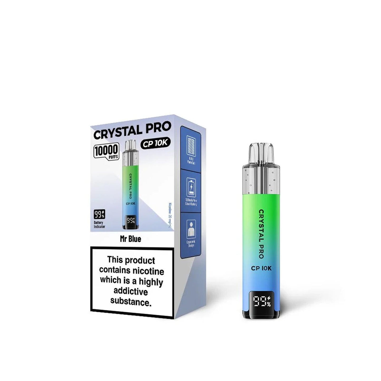 Crystal Pro 10000 (CP10K) Prefilled Pod Kit | Box of 5