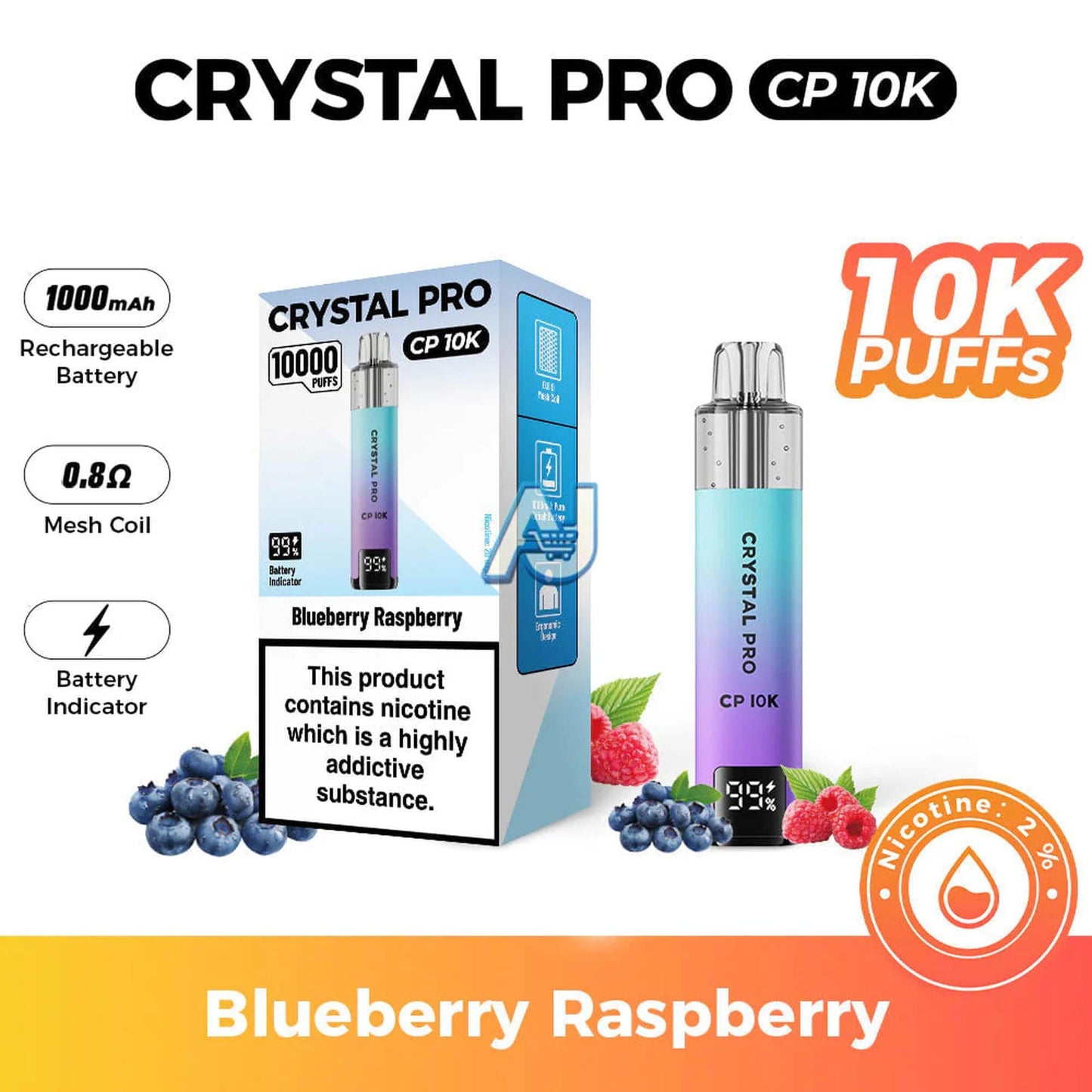 Crystal Pro CP 10K Puffs Prefilled Pod Kit
