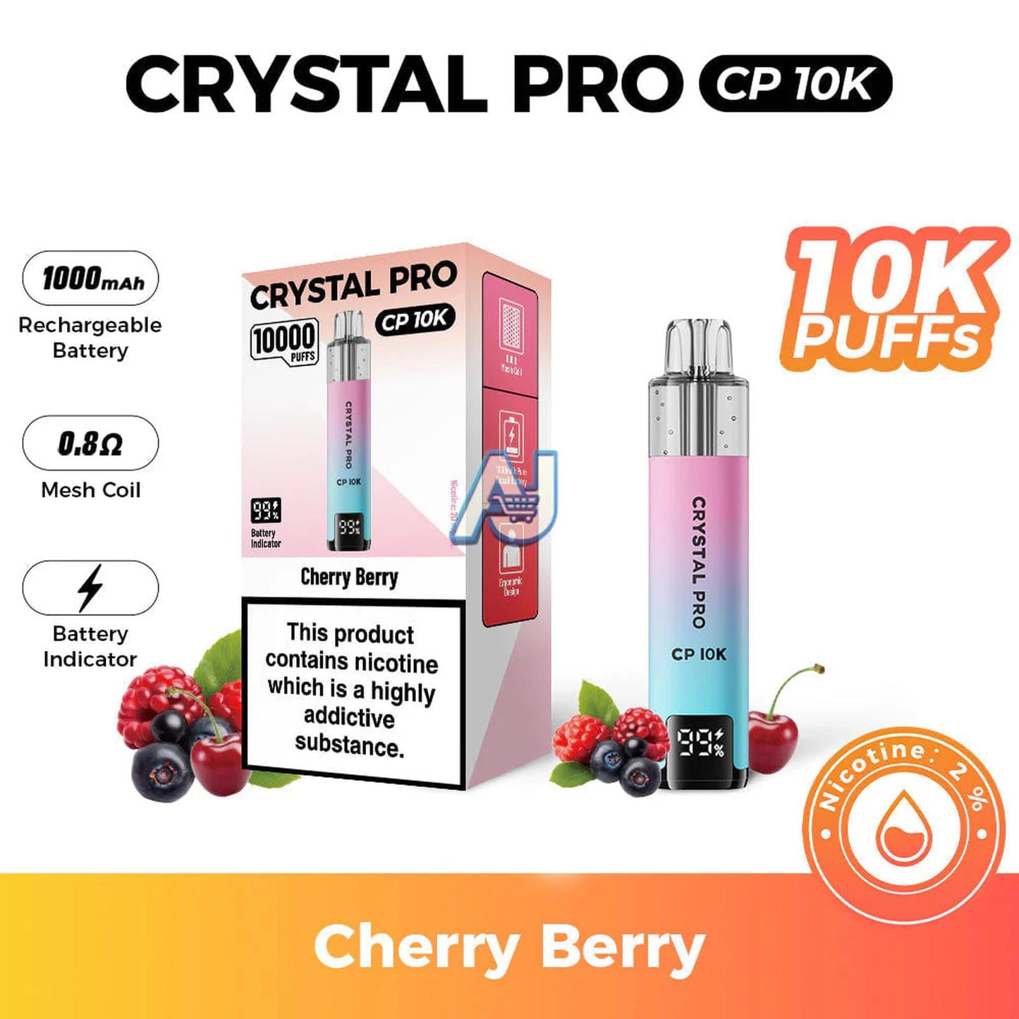 Crystal Pro CP 10K Puffs Prefilled Pod Kit