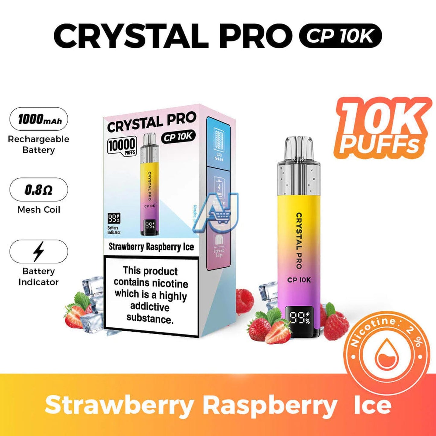Crystal Pro CP 10K Puffs Prefilled Pod Kit