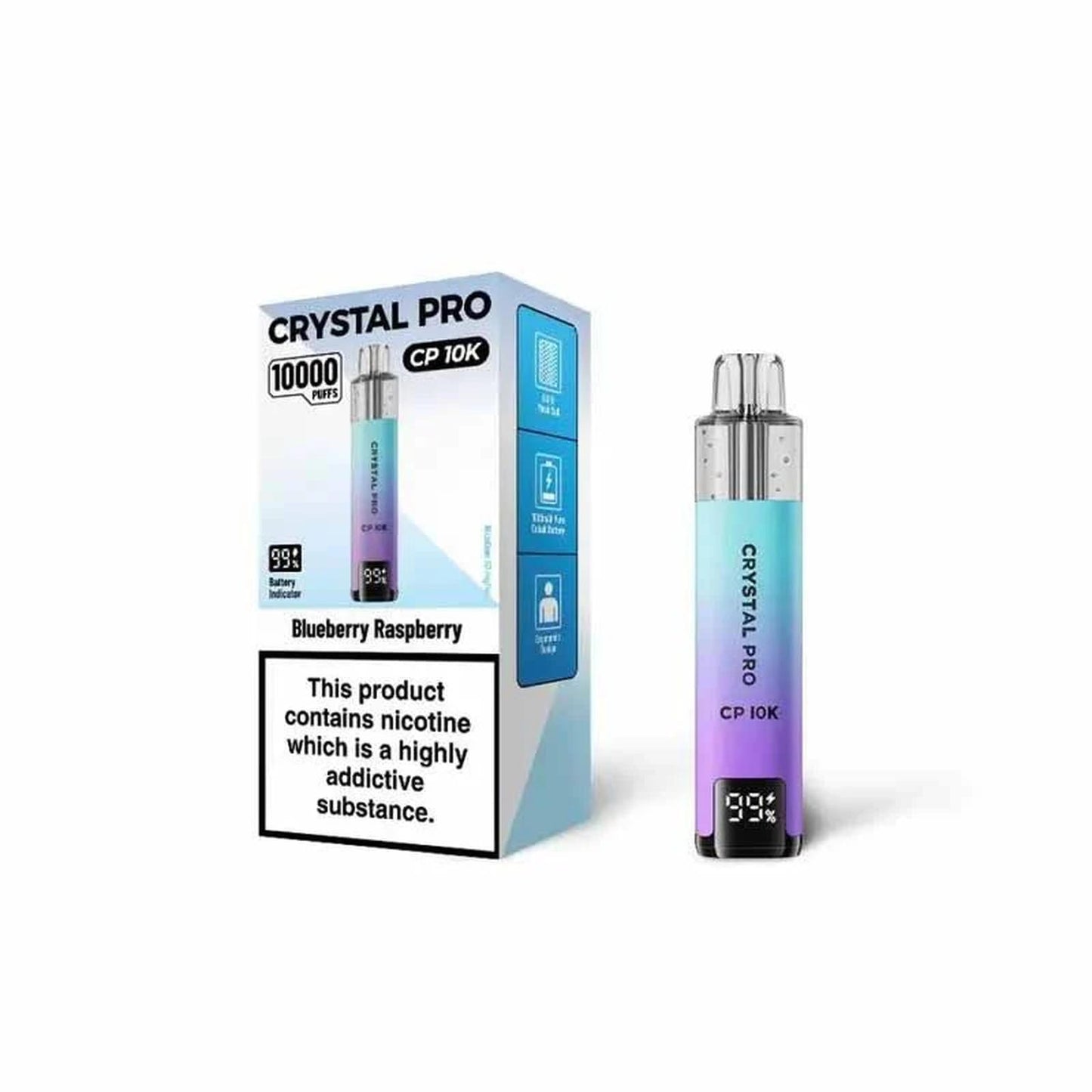CRYSTAL PRO CP10K Puffs Prefilled Pod Vape Kit