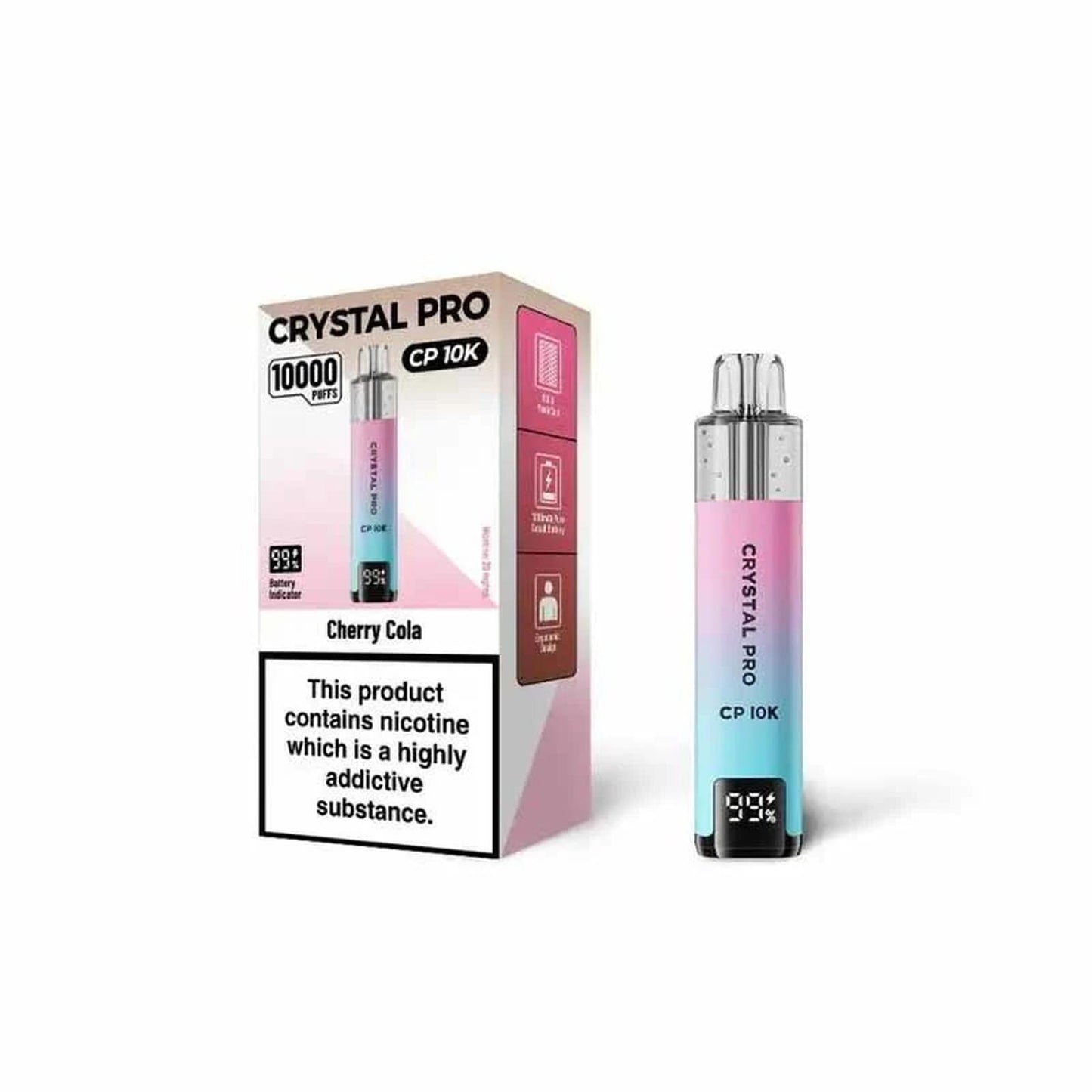 CRYSTAL PRO CP10K Puffs Prefilled Pod Vape Kit