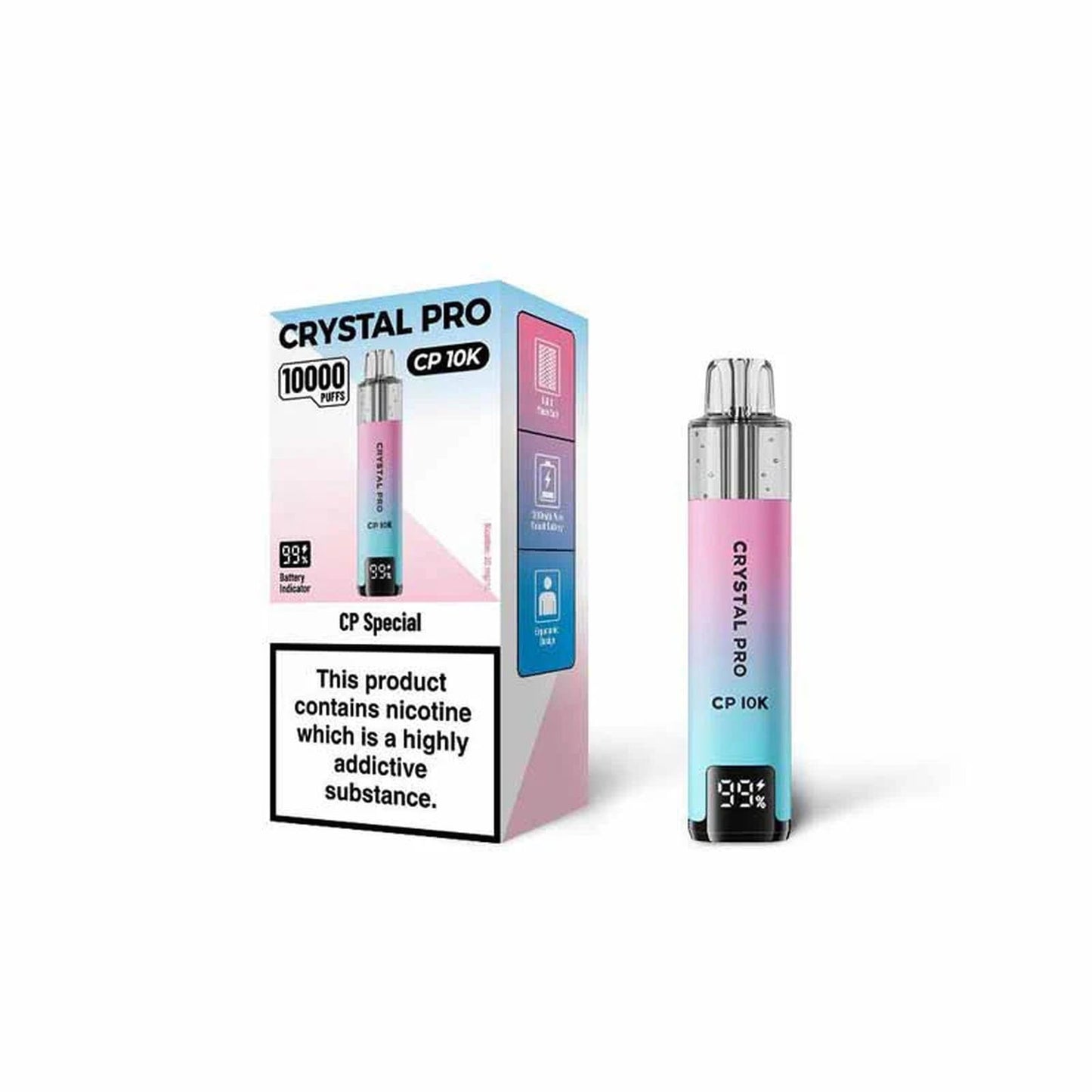 CRYSTAL PRO CP10K Puffs Prefilled Pod Vape Kit