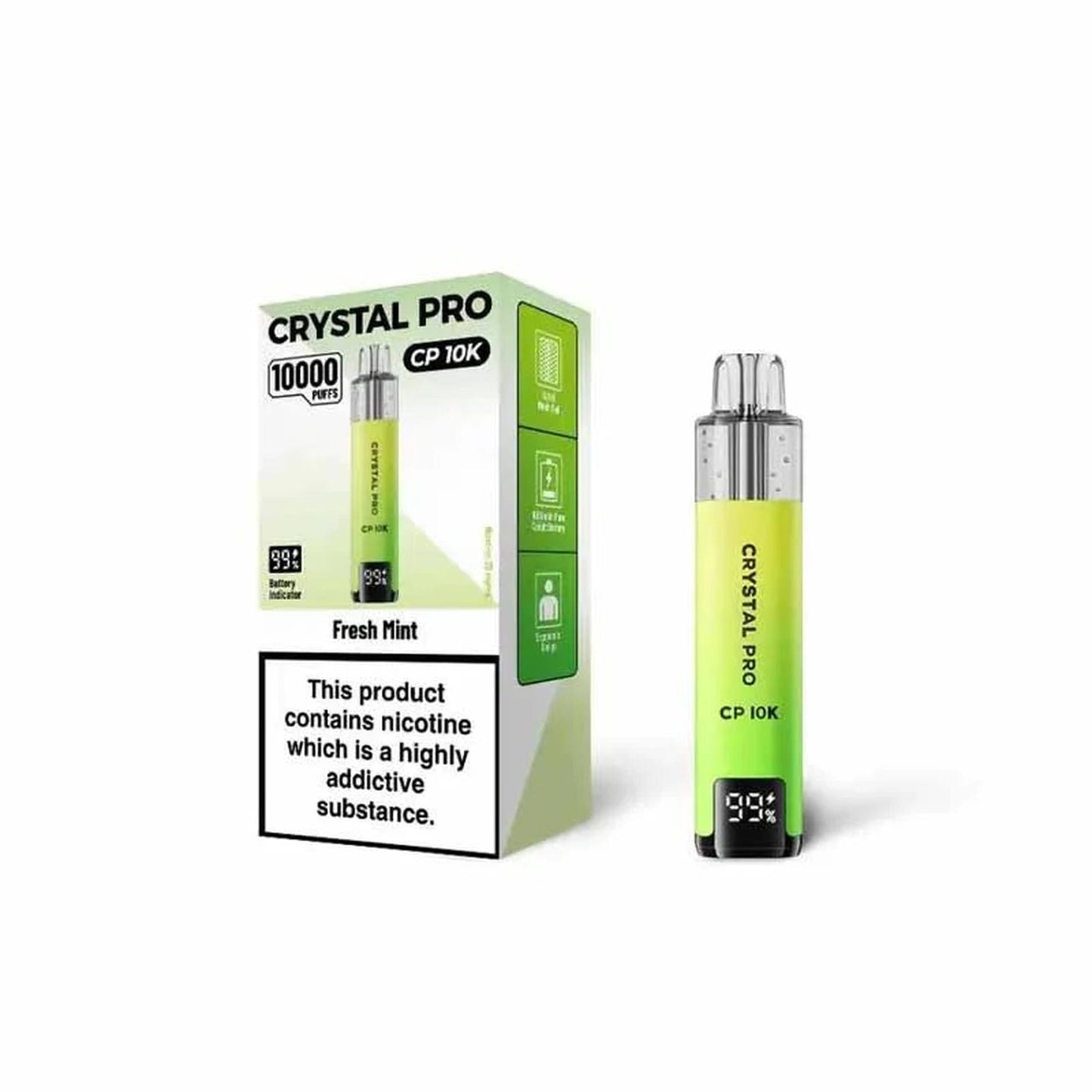 CRYSTAL PRO CP10K Puffs Prefilled Pod Vape Kit