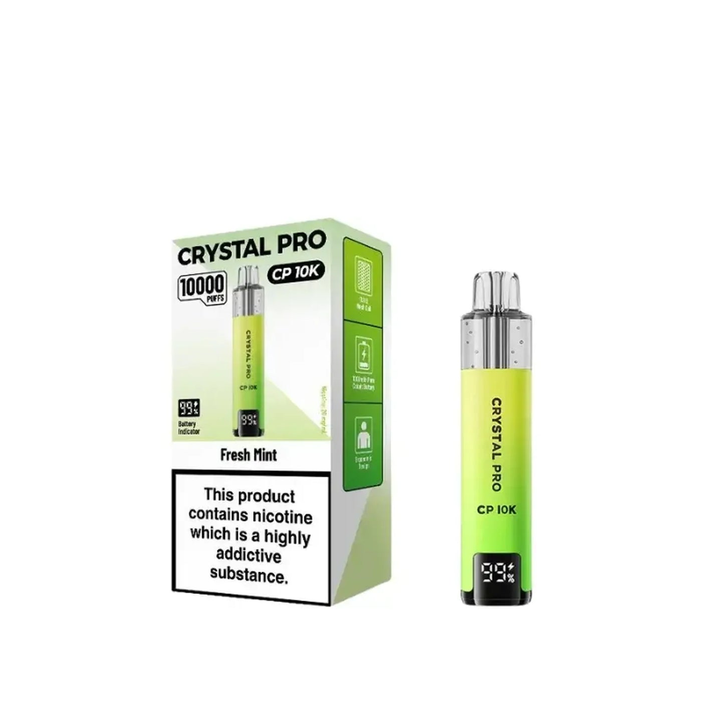 CRYSTAL PRO CP10K Puffs Prefilled Pod Vape Kit