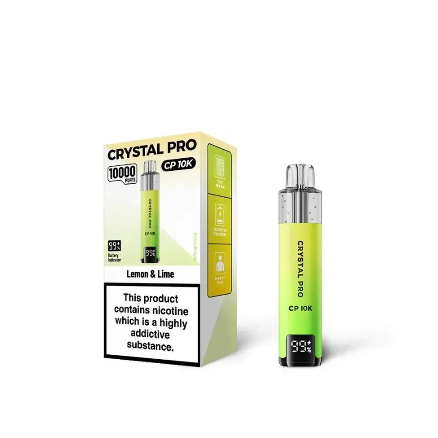 CRYSTAL PRO CP10K Puffs Prefilled Pod Vape Kit