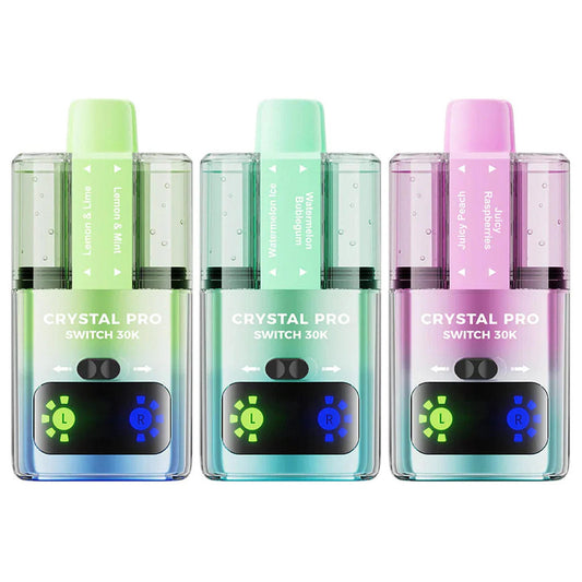 Crystal Pro Switch 30K Puffs Prefilled Pod Kit | Box of 5
