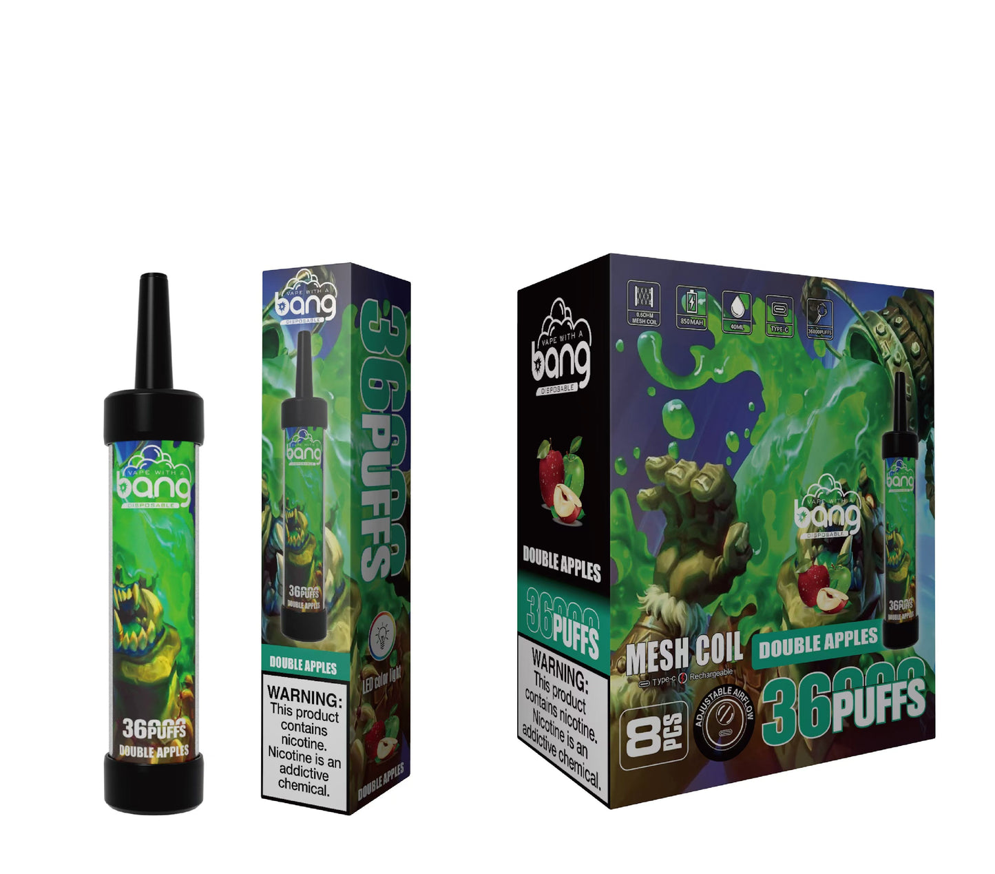 Bang 36000 Puffs Disposable Vape 850mah 12 Flavors