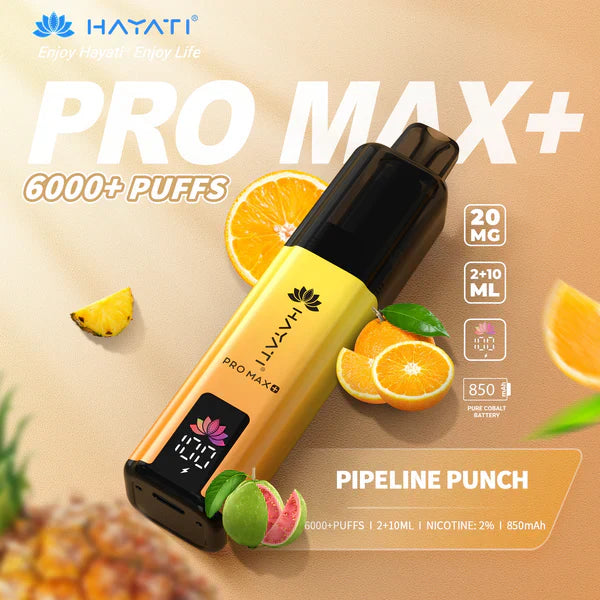Hayati Pro Max+ 6000 Züge Einweg-E-Zigarette