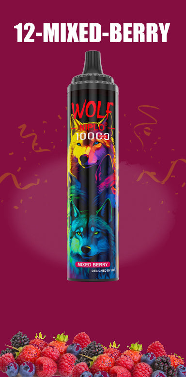 JNR Wolf Niplo 5% Einweg-Vaginas 10000 (10er-Packung) 19 Geschmacksrichtungen