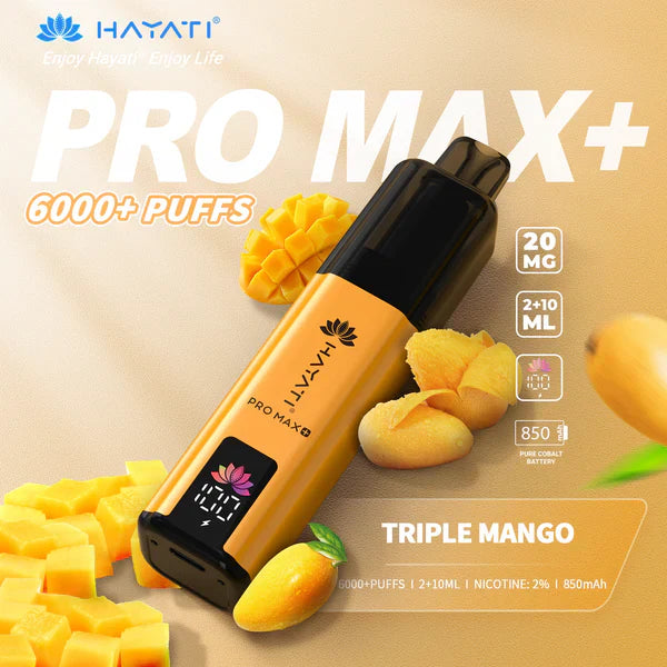 Hayati Pro Max+ 6000 Züge Einweg-E-Zigarette