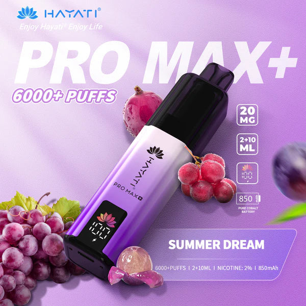 Hayati Pro Max+ 6000 Züge Einweg-E-Zigarette