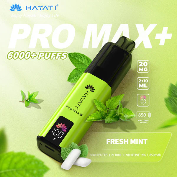 Hayati Pro Max+ 6000 Züge Einweg-E-Zigarette